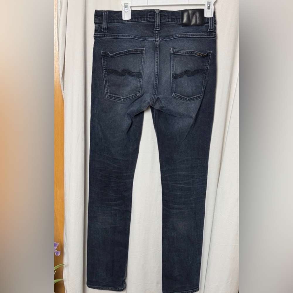 Nudie Jeans Men's Grim Tim Dark Blue Jeans Size 30x32 - Picture 4 of 10